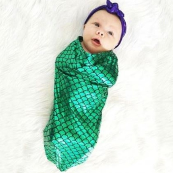 mermaid swaddle set